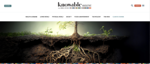Feature research in Knowledgable Magazine
